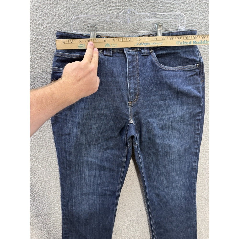 Duluth Trading Co Jeans Mens 34x30 Blue Ballroom Double Flex Workwear Chore Barn - Picture 3 of 10